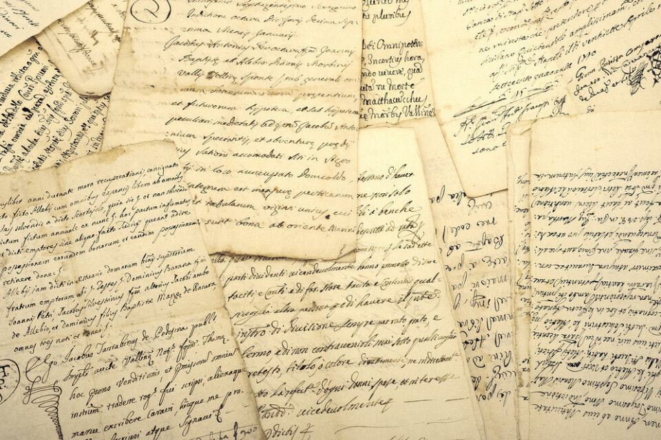 A view of old manuscripts