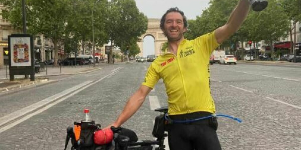 Briton cycles 1951 tour de france route for charity in father’s memory