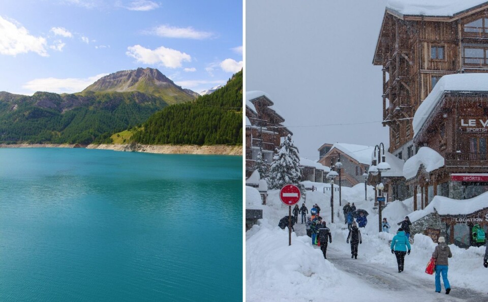 Tignes dam and new Tignes ski resort