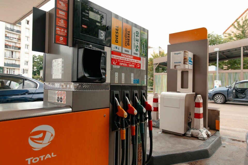 A photo of a TotalEnergies petrol station in France