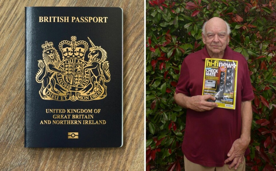 British passport and Robin Matson and his magazine