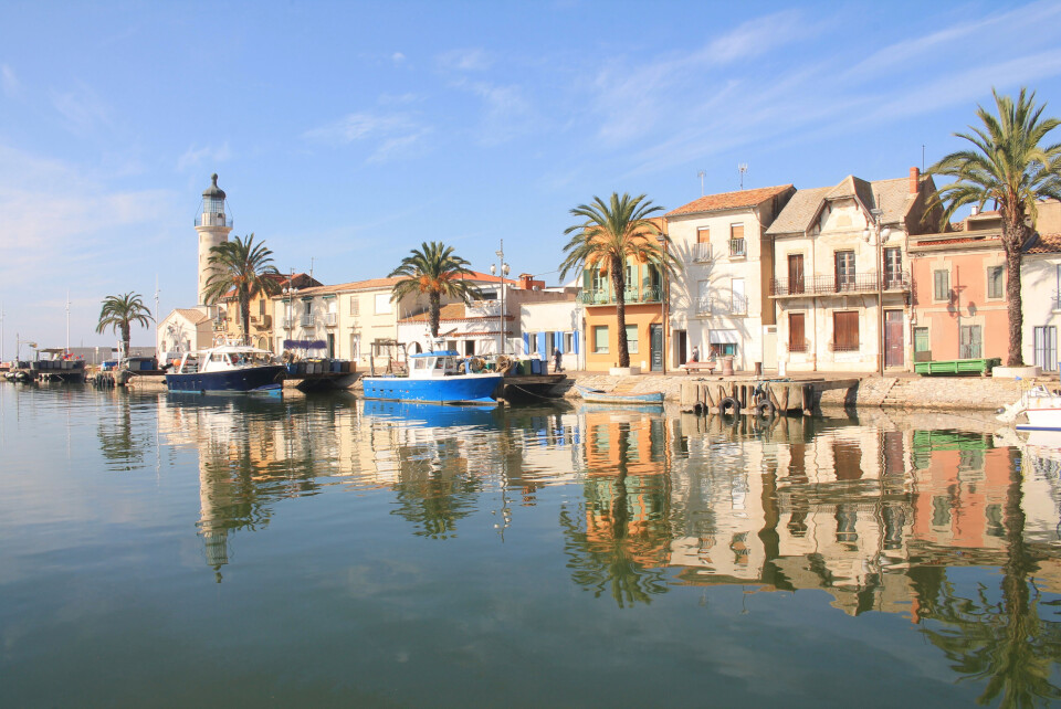 A view of Le Grau du Roi from the water