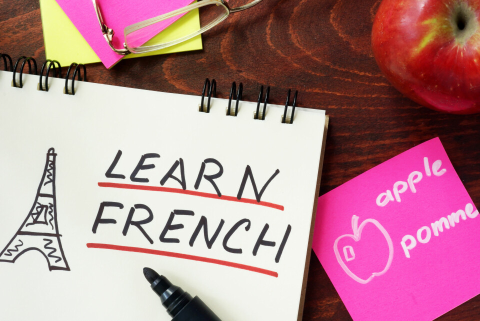 Learn French post-it