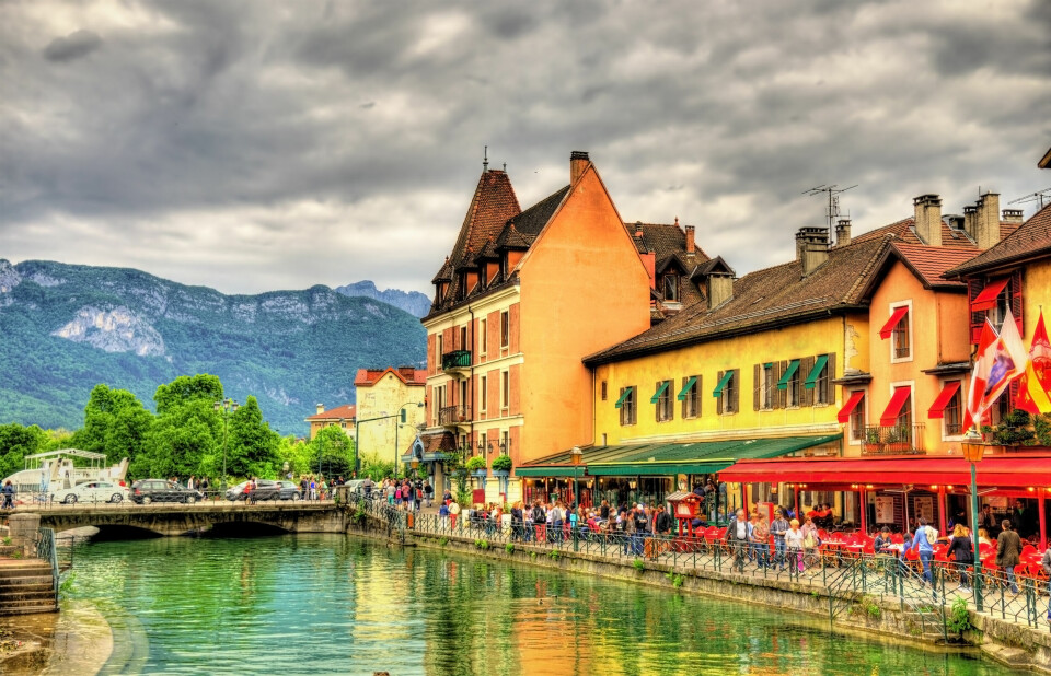 A photo of the old town of Annecy