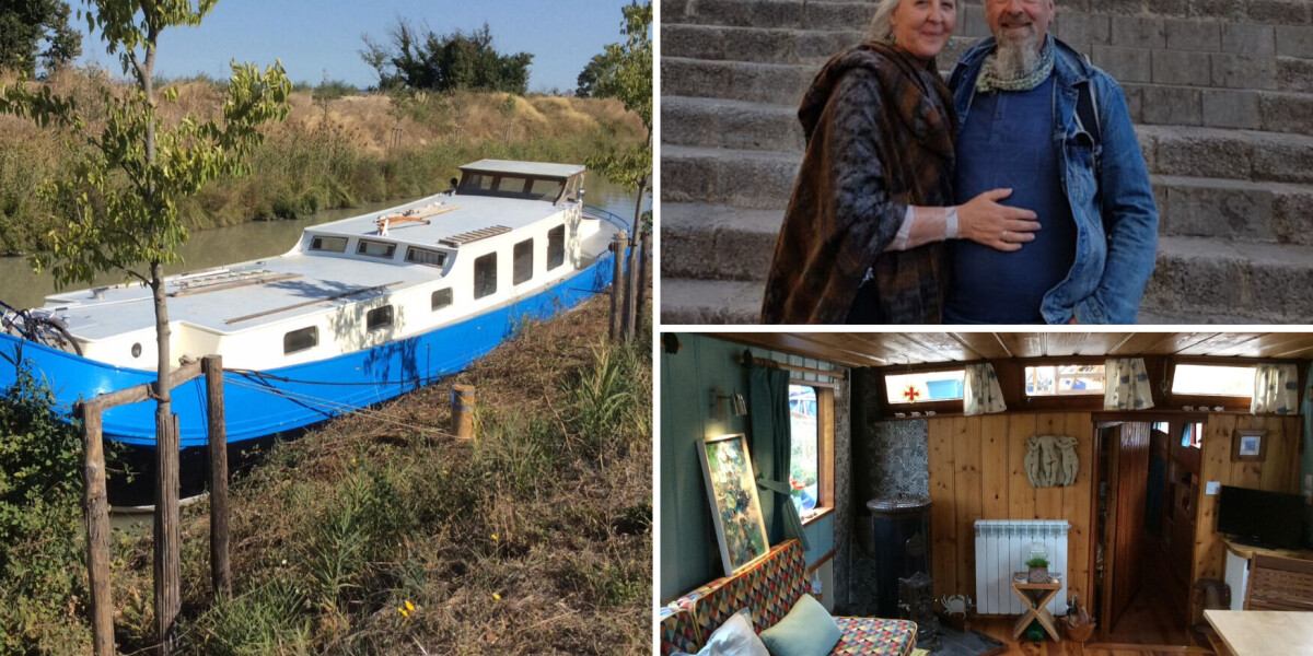 ‘€8,000 barge in france gave us an off-grid retirement’