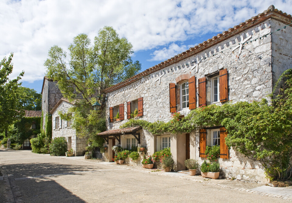 A house in the village of Pujols, Villeneuve sur Lot, south west France