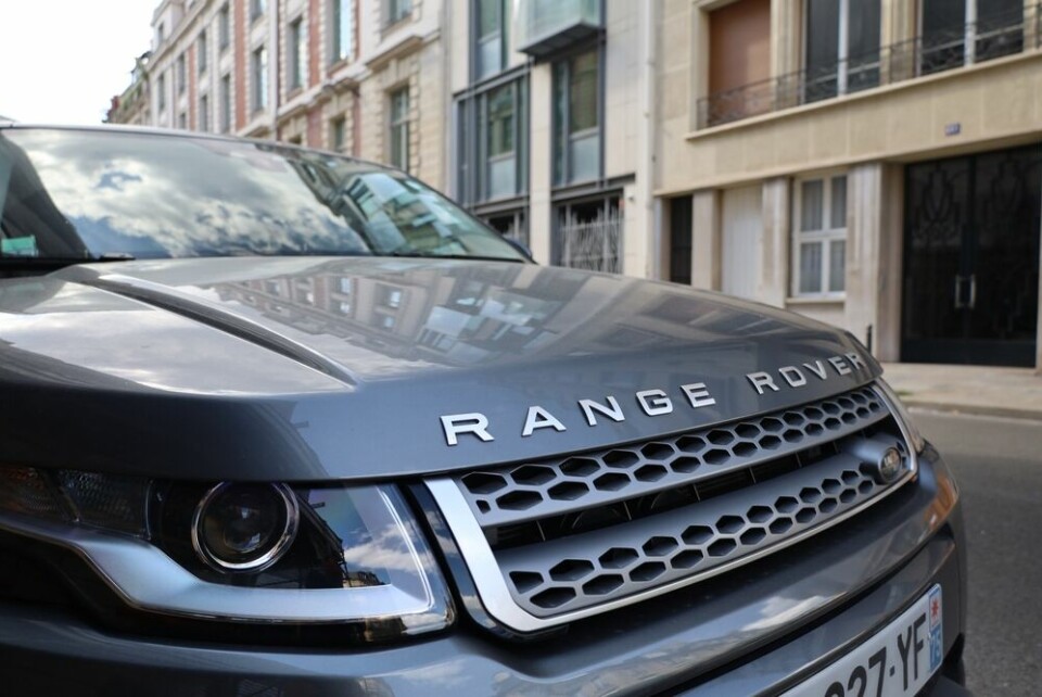 A close up view of a large 4x4 SUV in Paris