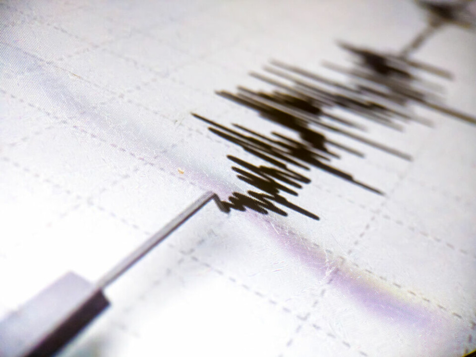 Earthquake detected on a seismometer