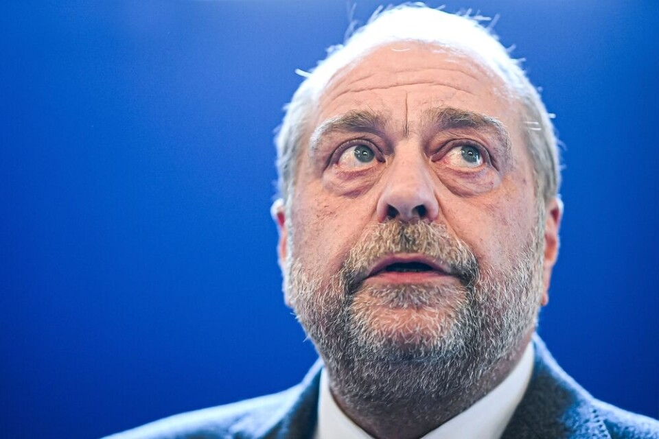 Victor Velter / Shutterstock A close-up view of Eric Dupond-Moretti