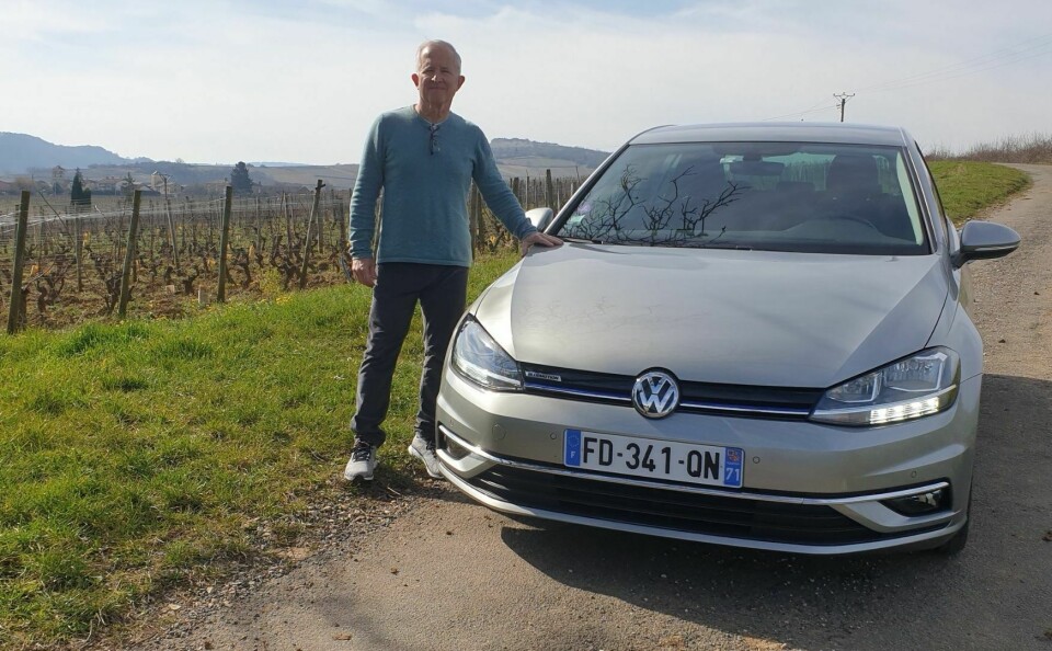 Peter Buckley with his fully-checked used VW car