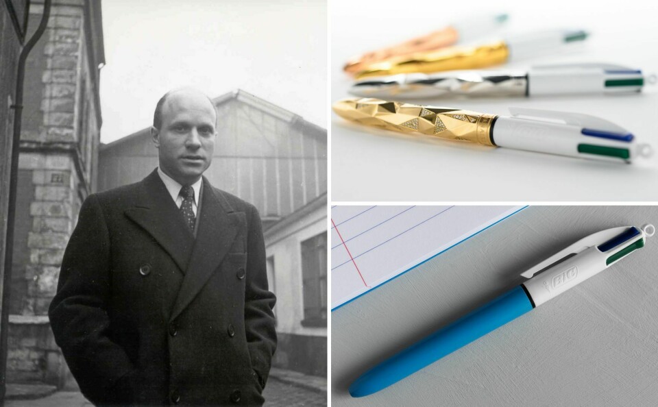 Bic founder and pens