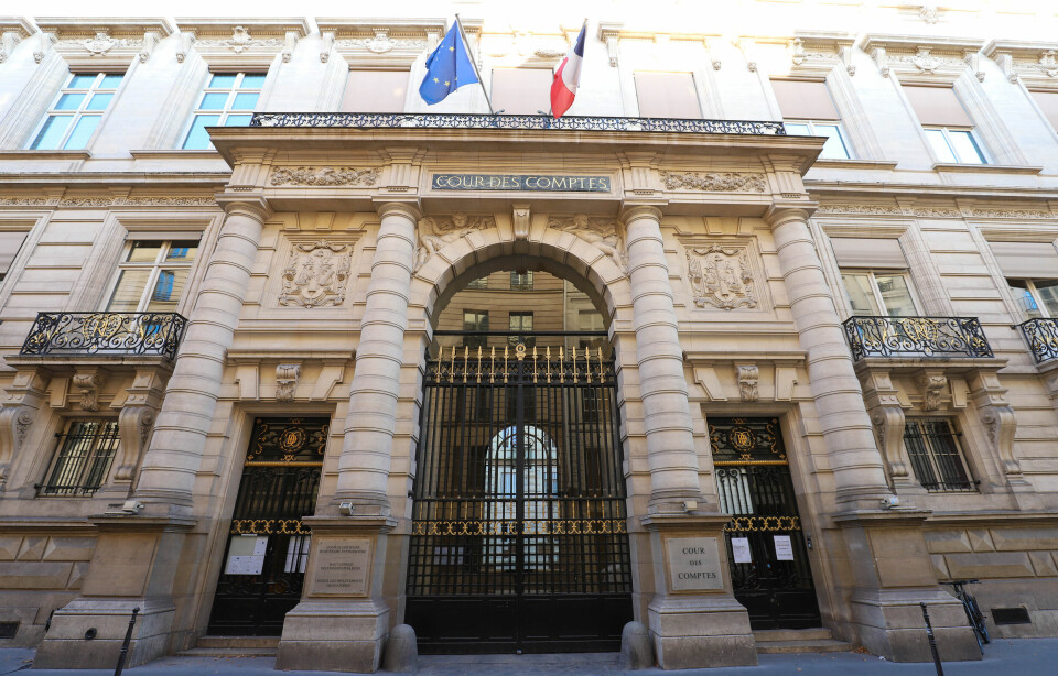 View of the Court of Audit -Cour des comptes in French, in Rue Cambon in Paris