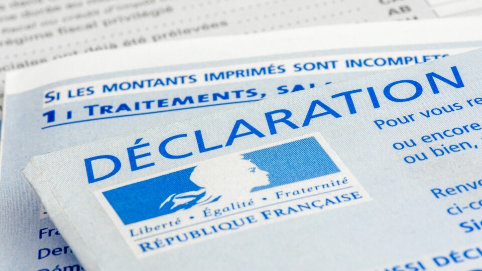 French tax declaration form