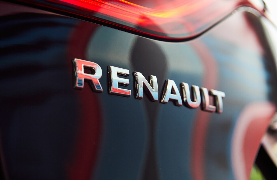 The word Renault on a branded car