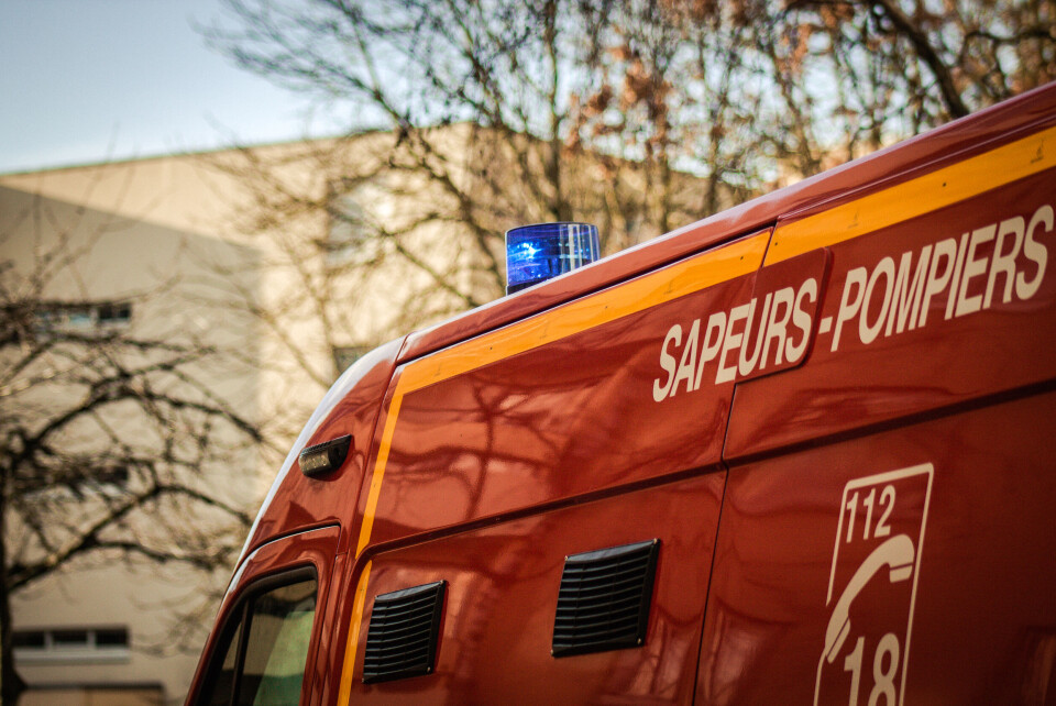 A view of a French sapeurs-pompiers van