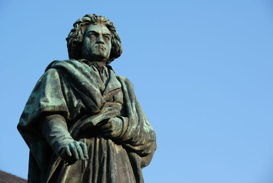 A statue of Ludwig van Beethoven in Bonn, Germany