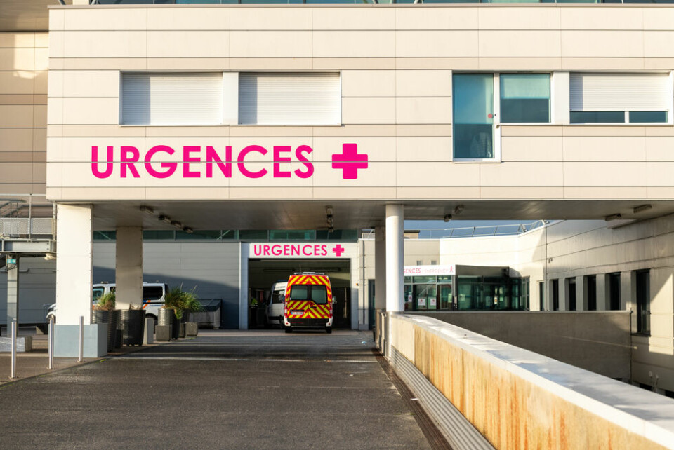 The front of the emergency department at a hospital in Calais