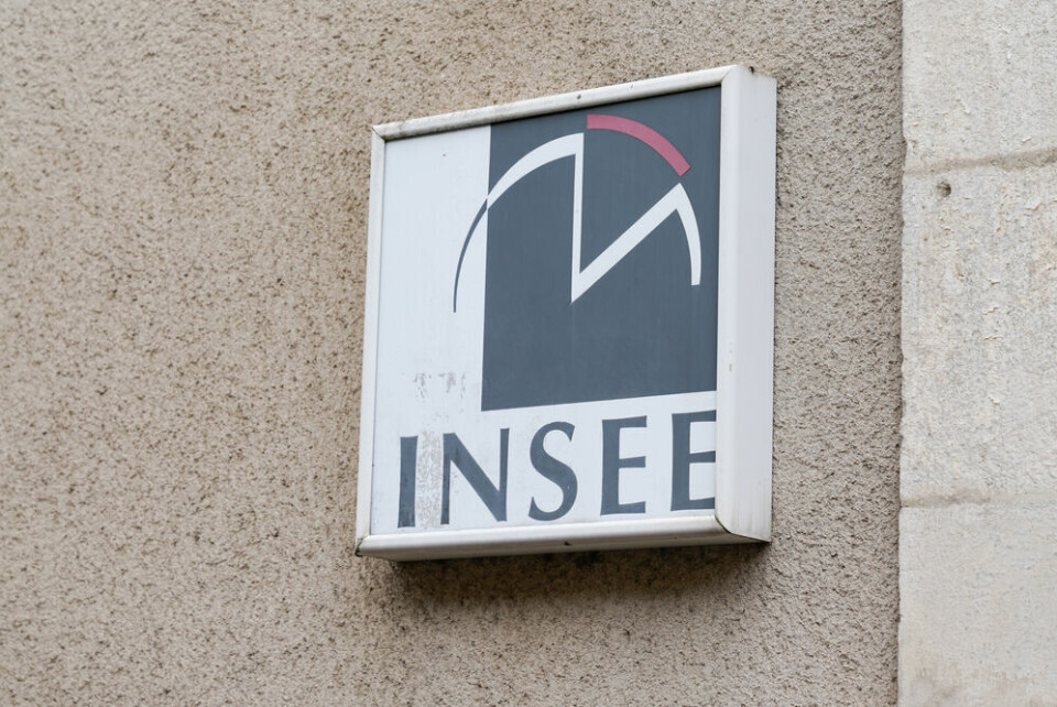 A photo of the Insee logo in 2020