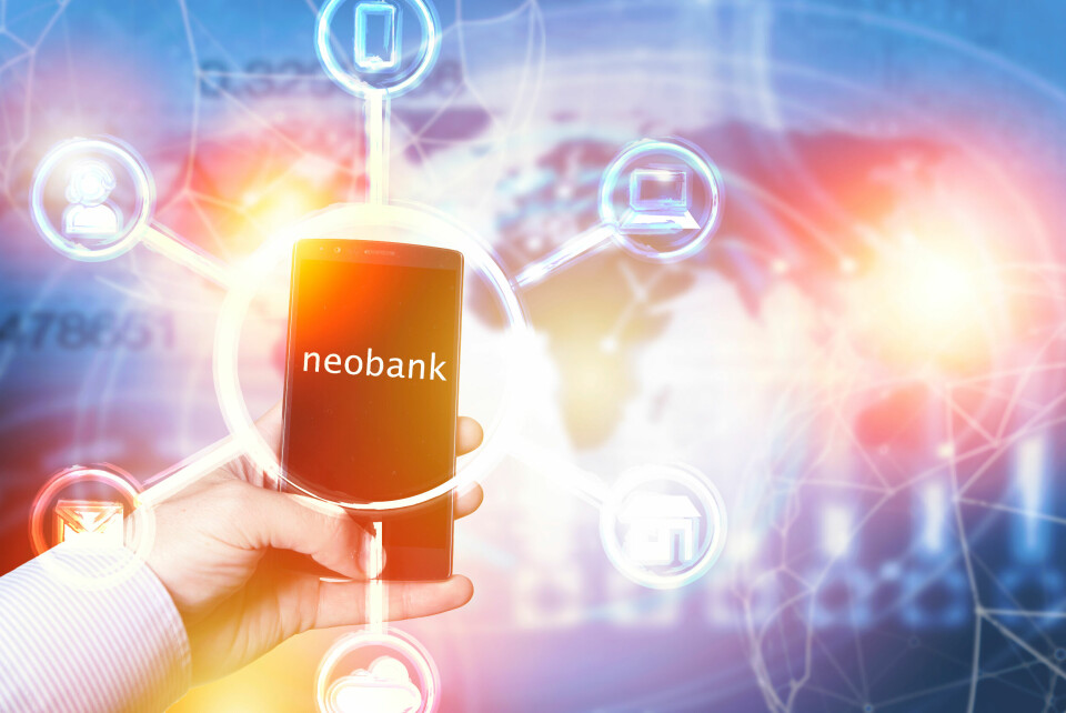 Neobank on mobile phone