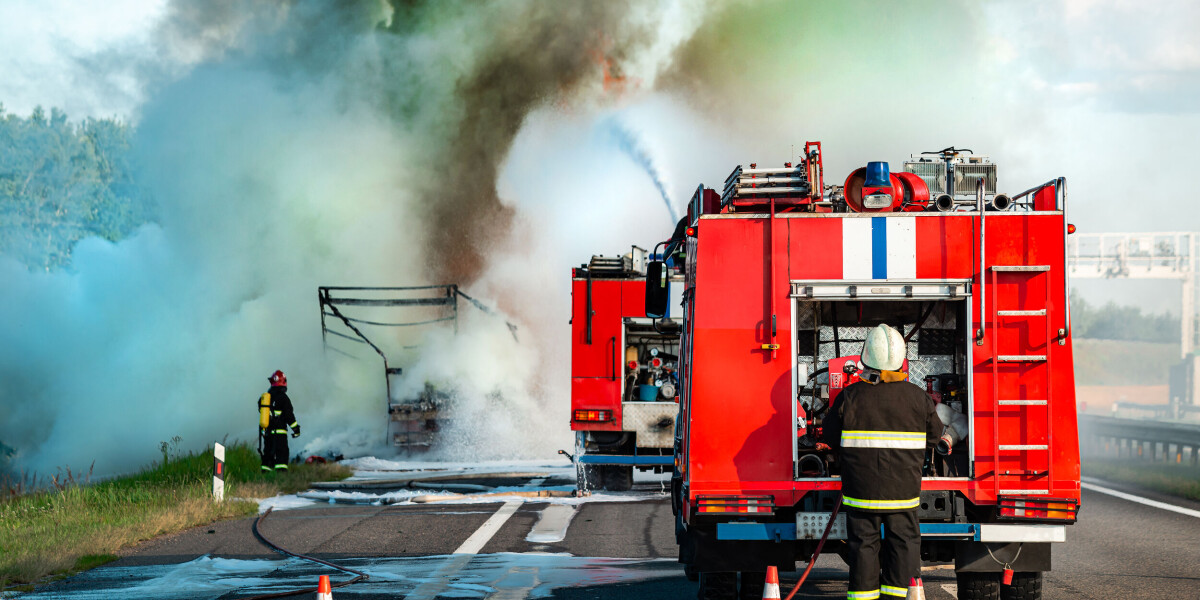 Warning after dozens of drivers in france fined for filming lorry fire