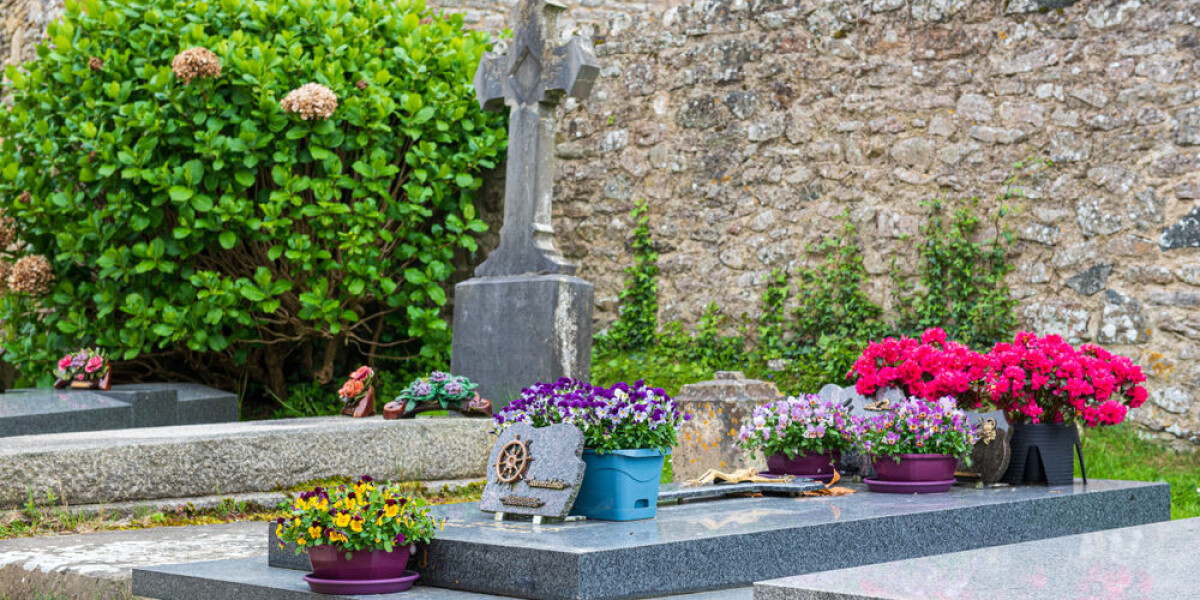 How do village burial plots work in France?
