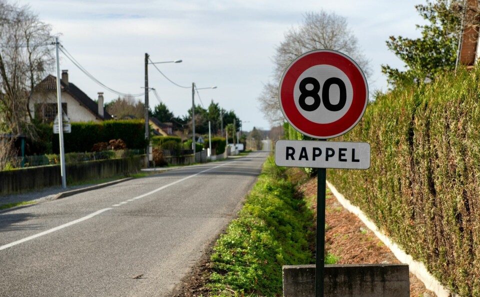 80km/h speed sign