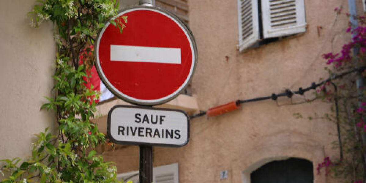 Can guests drive down our ‘residents-only’ road to visit us in france?
