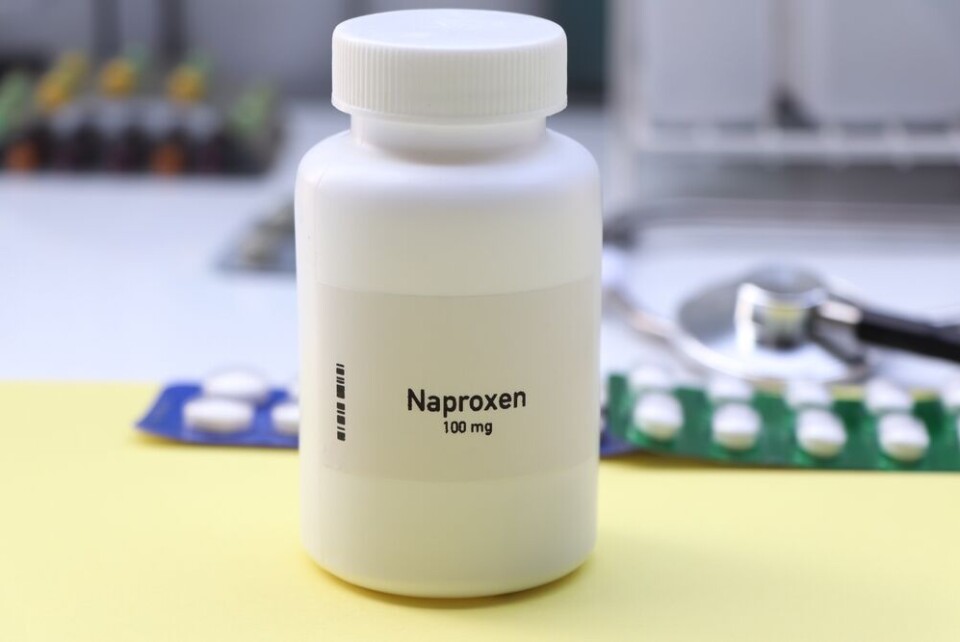 chemical industry / Shutterstock A view of a medicine bottle labelled naproxen