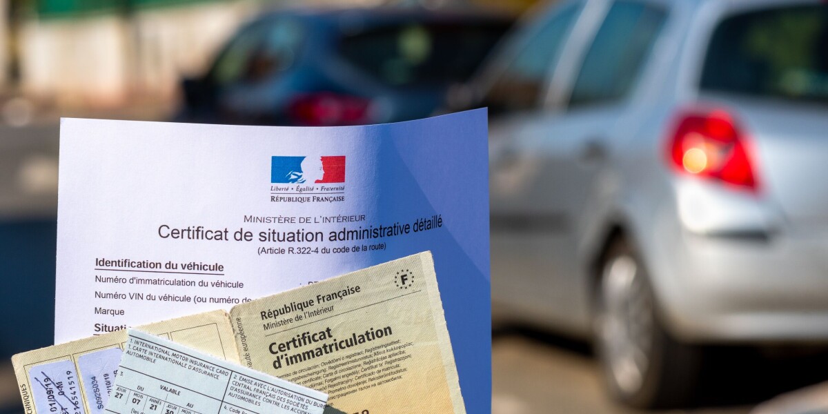 How do you register a used car in france?