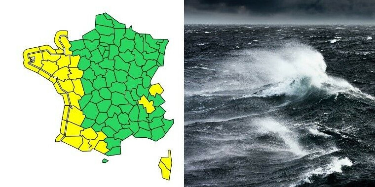 Weather warnings for western france as violent winds hit coast