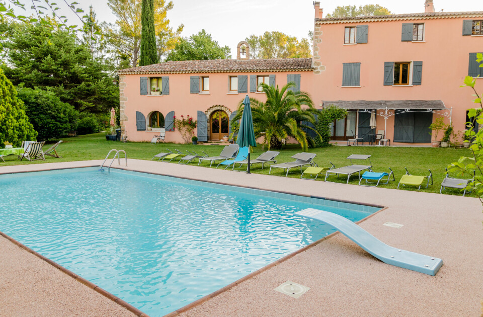 A home in France in Provence with a large private pool