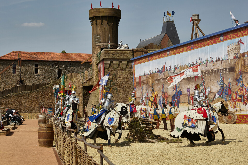 A performance and historical reenactment in the famous theme park Puy du Fou