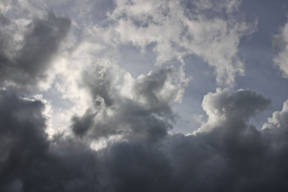 An image of rain clouds