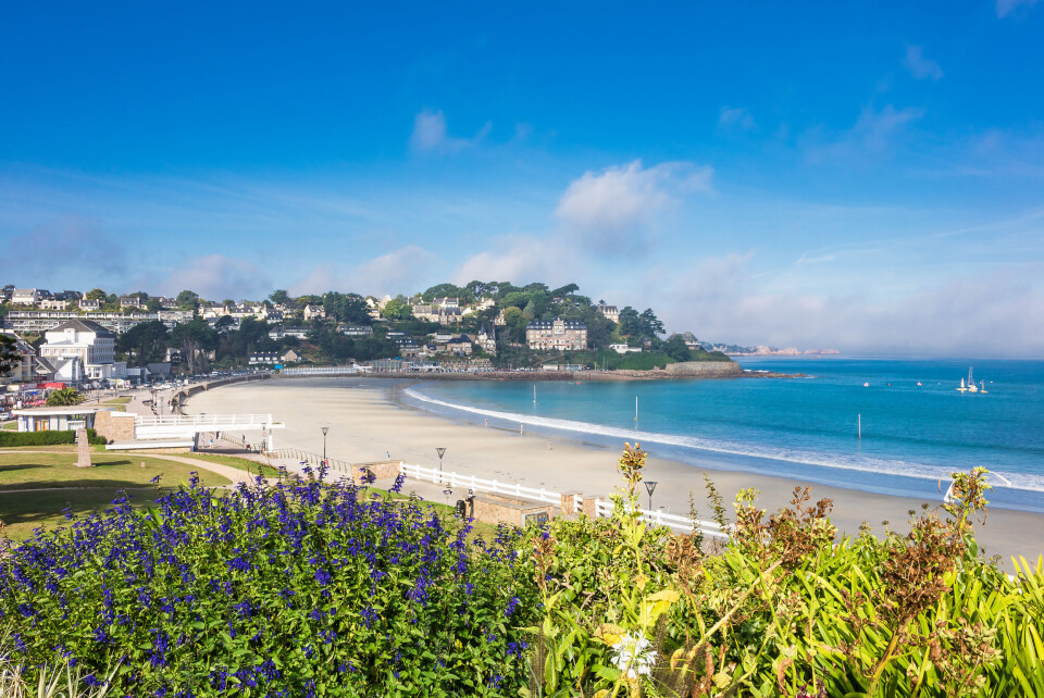 View to Perros-Guirec in Brittany