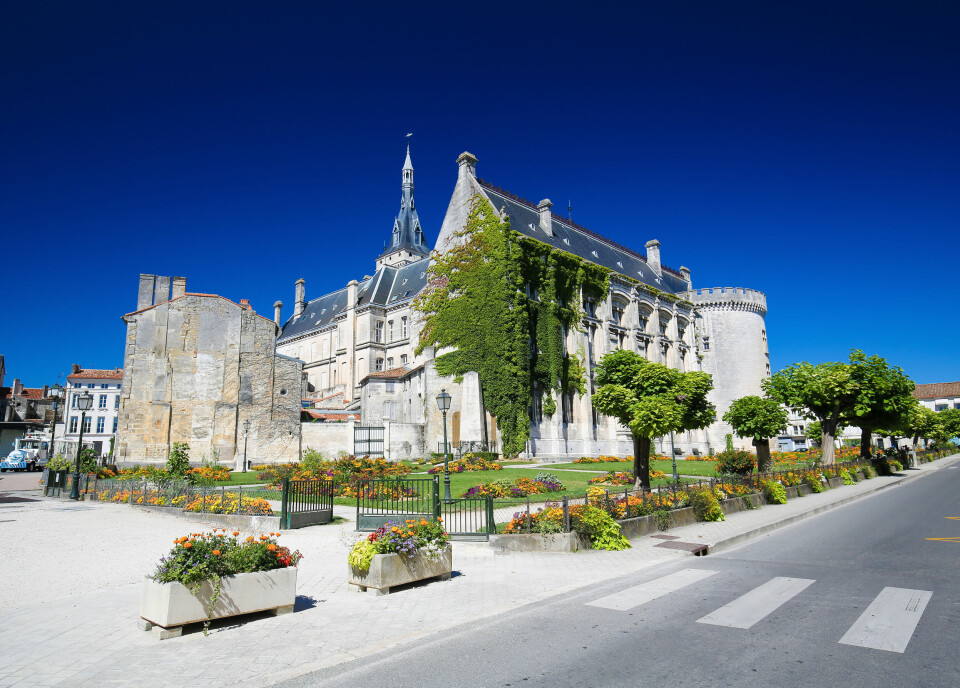 A view of the 13th century Mairie building in Angoulême, Charente
