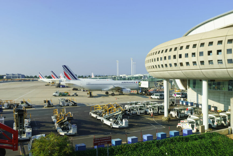 The exterior of Charles de Gaulle airport