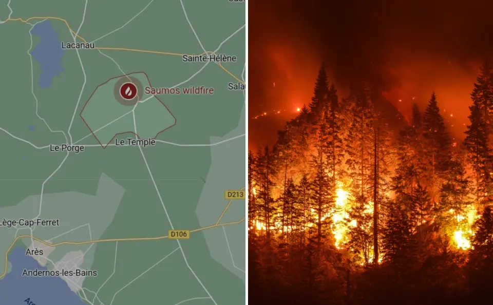 Gironde Wildfire Update 1 200 Locals Evacuated 3 600 Hectares Burned Gironde Wildfire Update 1 200 Locals Evacuated 3 600 Hectares Burned