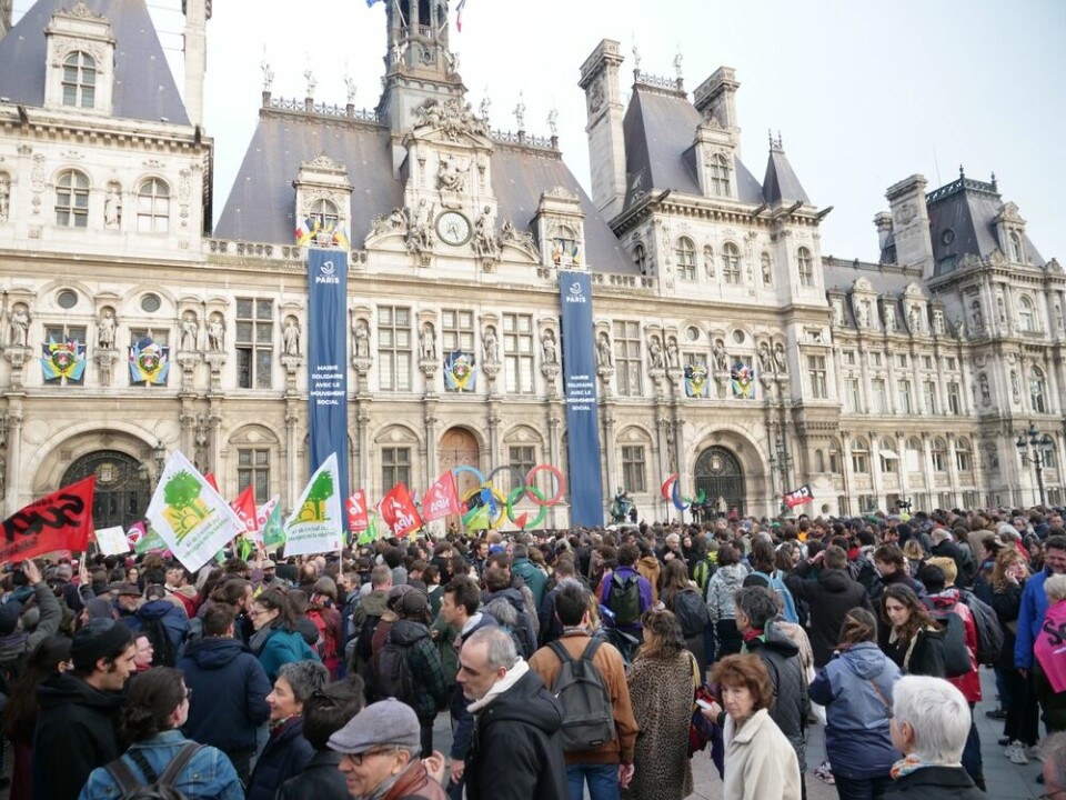 Protestors gather in Paris against the violence at the Sainte-Soline mega-reservoir