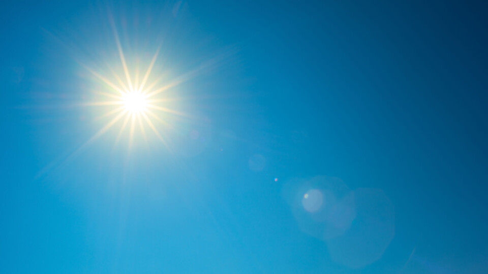 Guenter Albas / Shutterstock An image of the sun in a blue sky