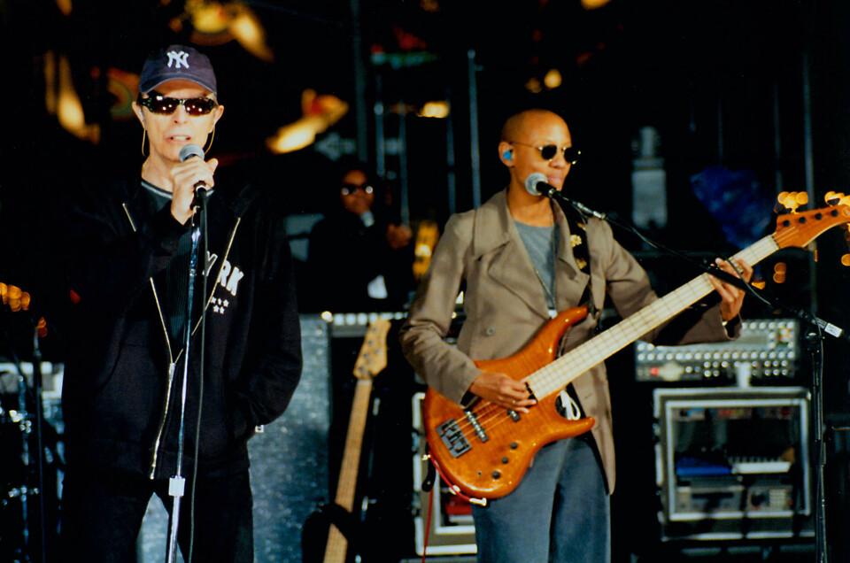 David Bowie and Gail Ann Dorsey