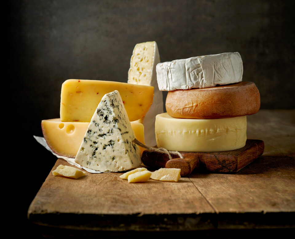 An image of French cheeses in a pile