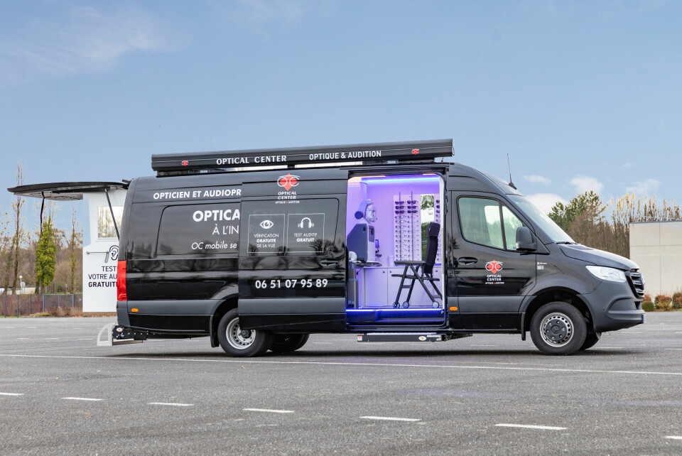 Optical Center van fitted as mobile opticians