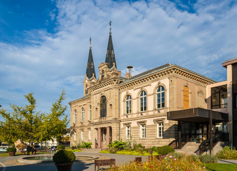 A photo of the town hall of Illkirch-Graffenstaden, Alsace, France