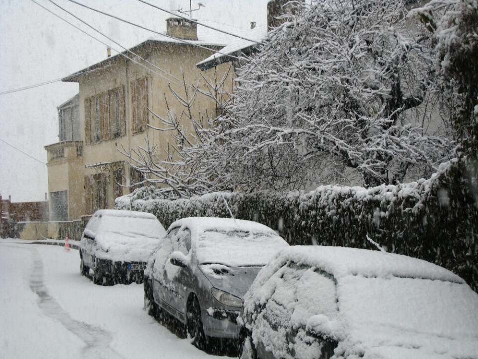 LB_06 / Shutterstock A photo of snow in the south of France