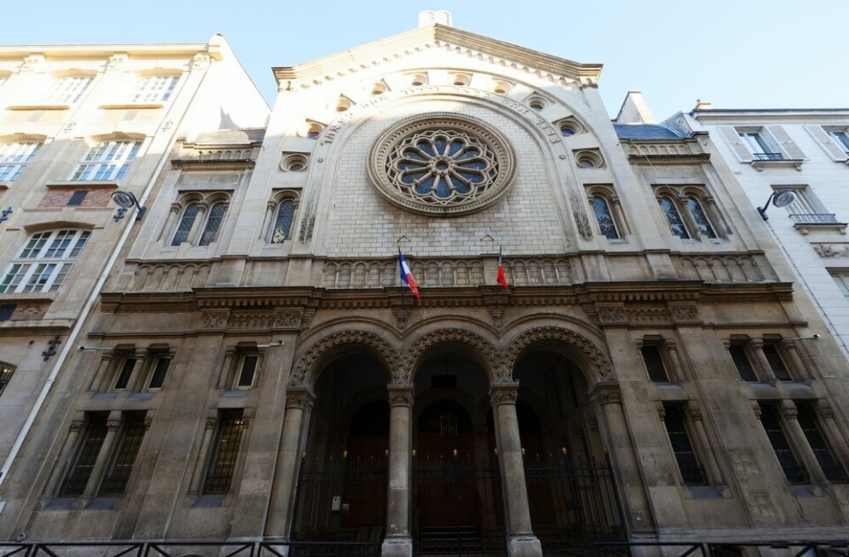A view of the Buffault synagogue in Paris