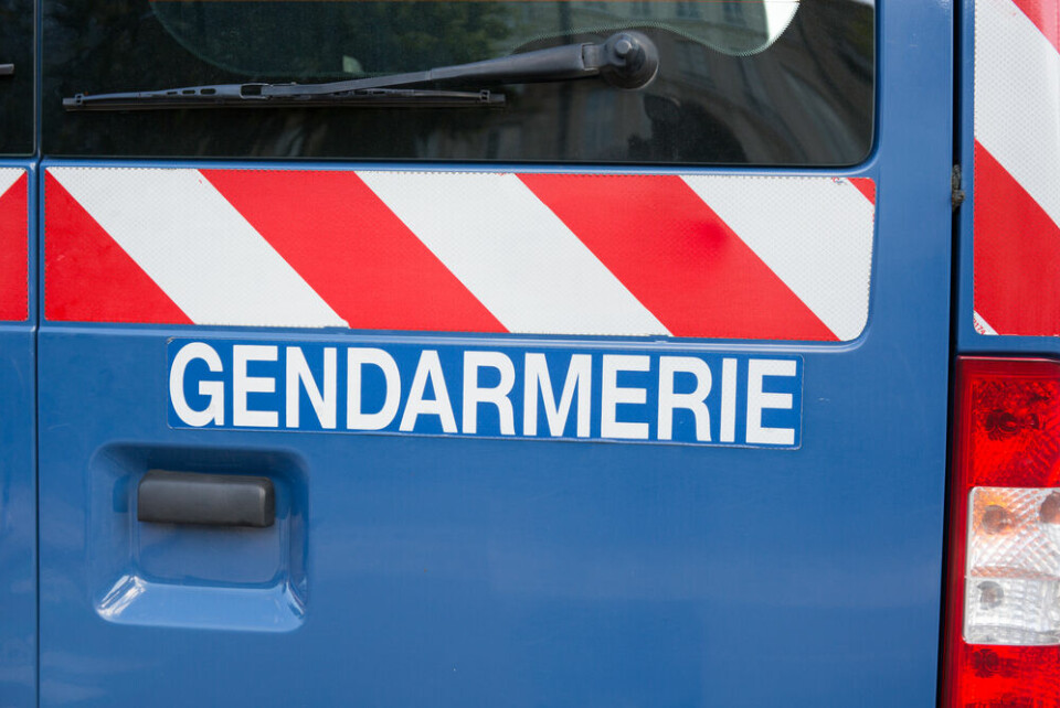 A close-up photo of a gendarmerie van