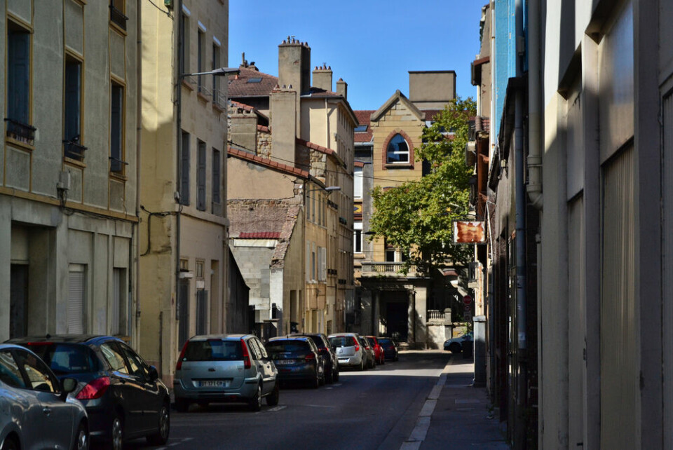 A photo of a Saint-Etienne street