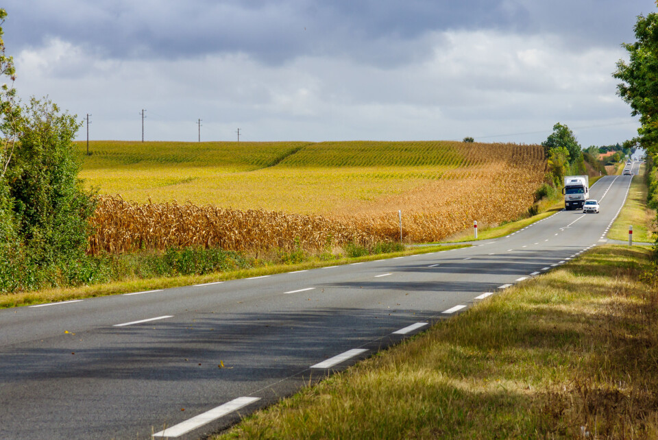 French country road