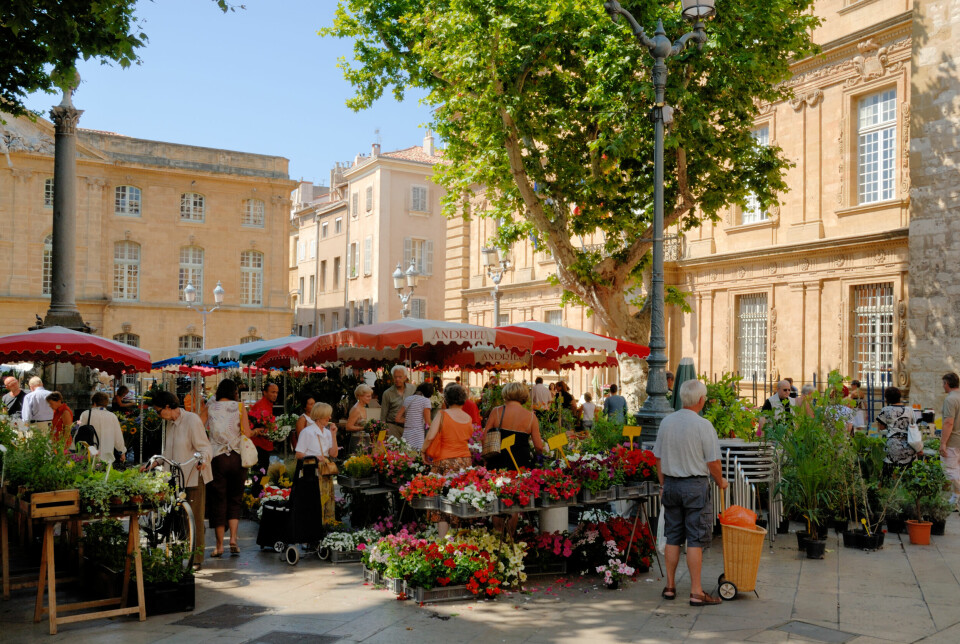 Market in Aix-en-Provence, France
