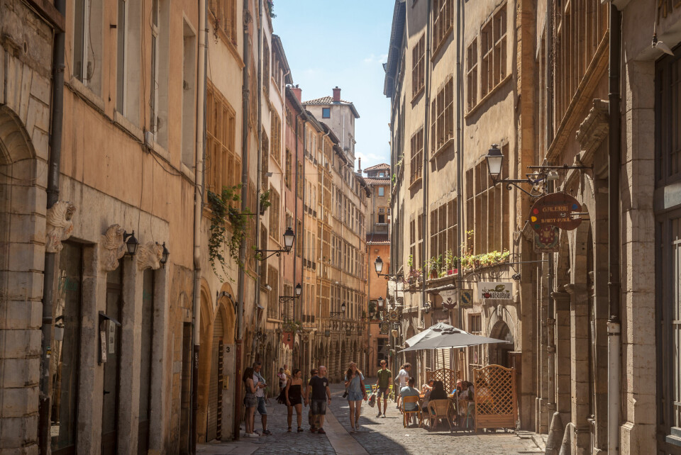An image of a street in Vieux Lyon